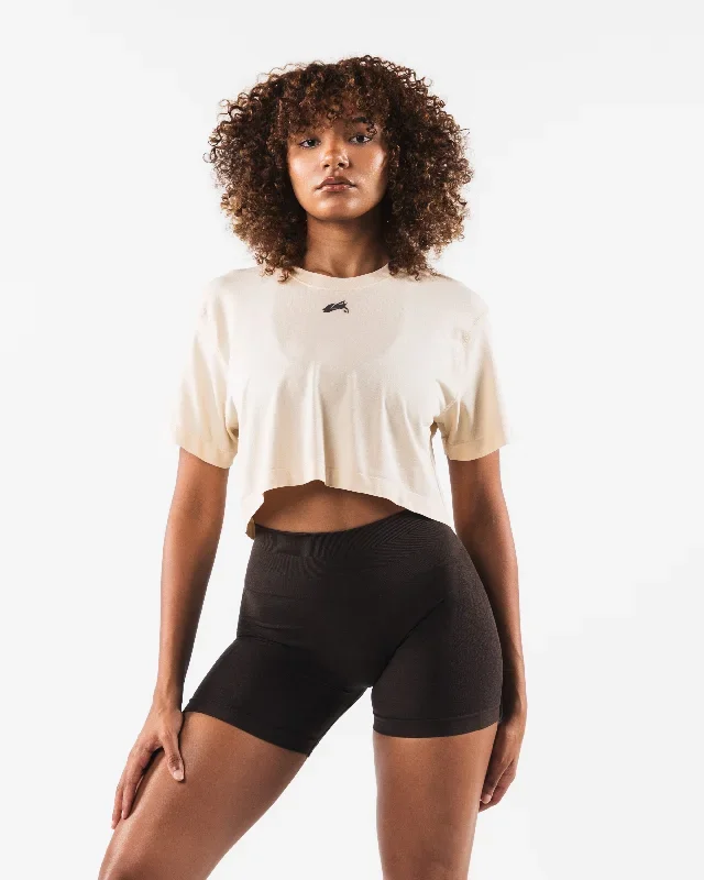 Wolf Head Airtech SS Crop - Beige