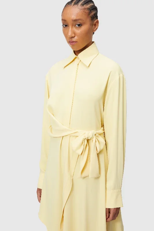 wrap-yellow-shirt-dress