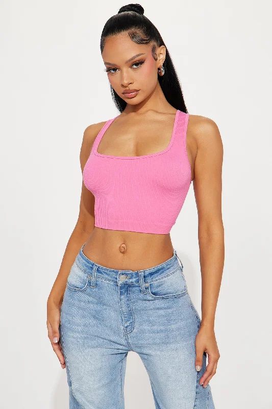 Yelisa Seamless Crop Top - Pink