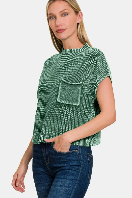 zenana-washed-mock-neck-short-sleeve-cropped-sweater